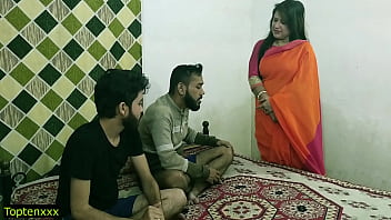 Malkin Aunty’s Wild Threesome With Two Young Studs—raw, Loud, And Dripping In Hindi!