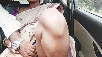 Voluptuous Saree-clad Indian Aunty Seduces Son-in-law On A Steamy Long Drive, Moaning Filthy Telugu Desires.