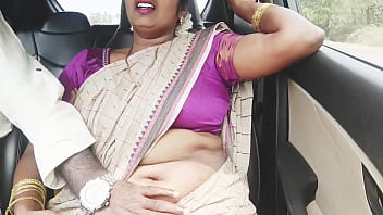 Aunty’s Car Ride With Son-in-law Turns Steamy With Telugu Dirty Talk And Wild Sex.